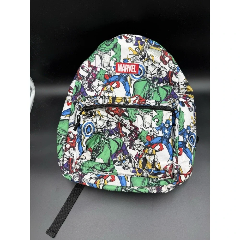 Marvel Avengers Backpack Super Hero All-Over Comic Print 16